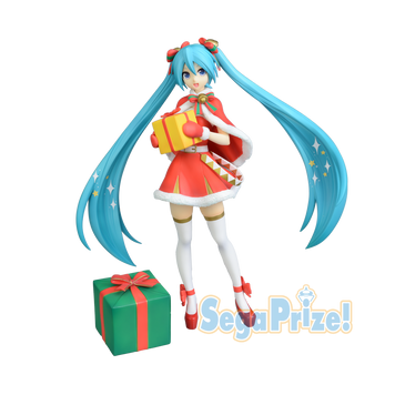 Фігурка Вокалоїд новорічна - Хатсуне Міку - Vocaloid - Hatsune Miku - SPM Figure - Christmas 2019 J01175 фото