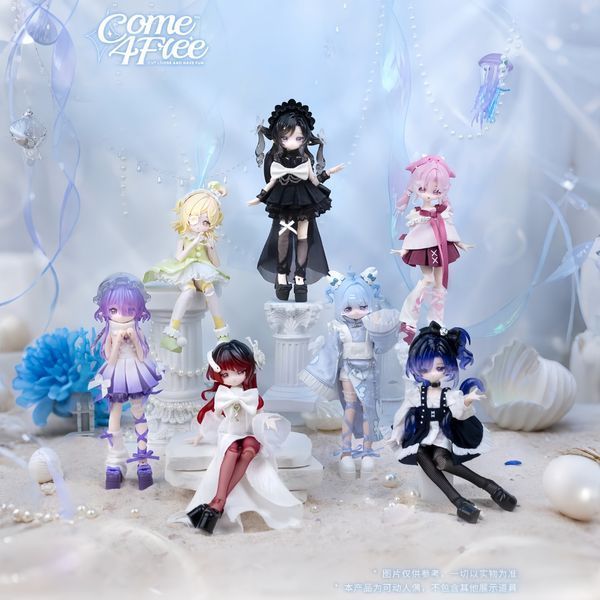 Рандом-бокс BJD-ляльок Minty - Морські самоцвіти - Рокса, Лавая, Паралі та інші - Ocean Gem Series n194 фото