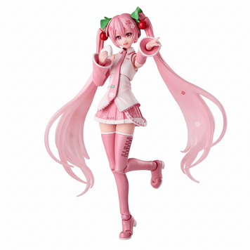 Фігурка-конструктор Хацуне Міку - Сакура версія - Bloks Hatsune Miku Miracle Edition - Sakura blok_miku_sakura фото