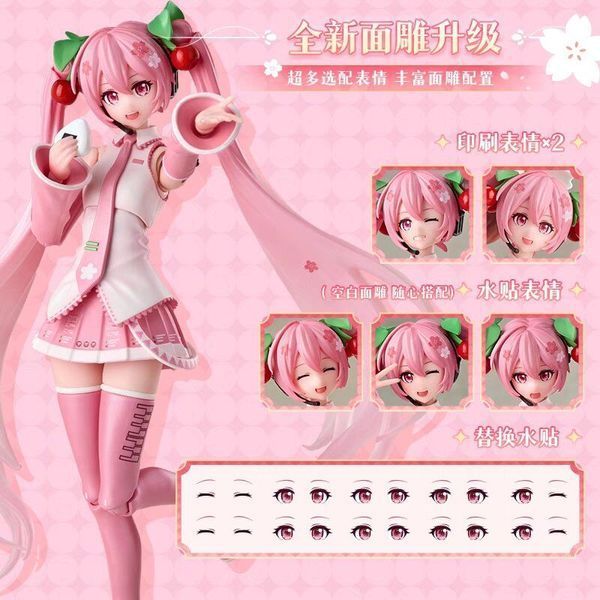 Фігурка-конструктор Хацуне Міку - Сакура версія - Bloks Hatsune Miku Miracle Edition - Sakura blok_miku_sakura фото